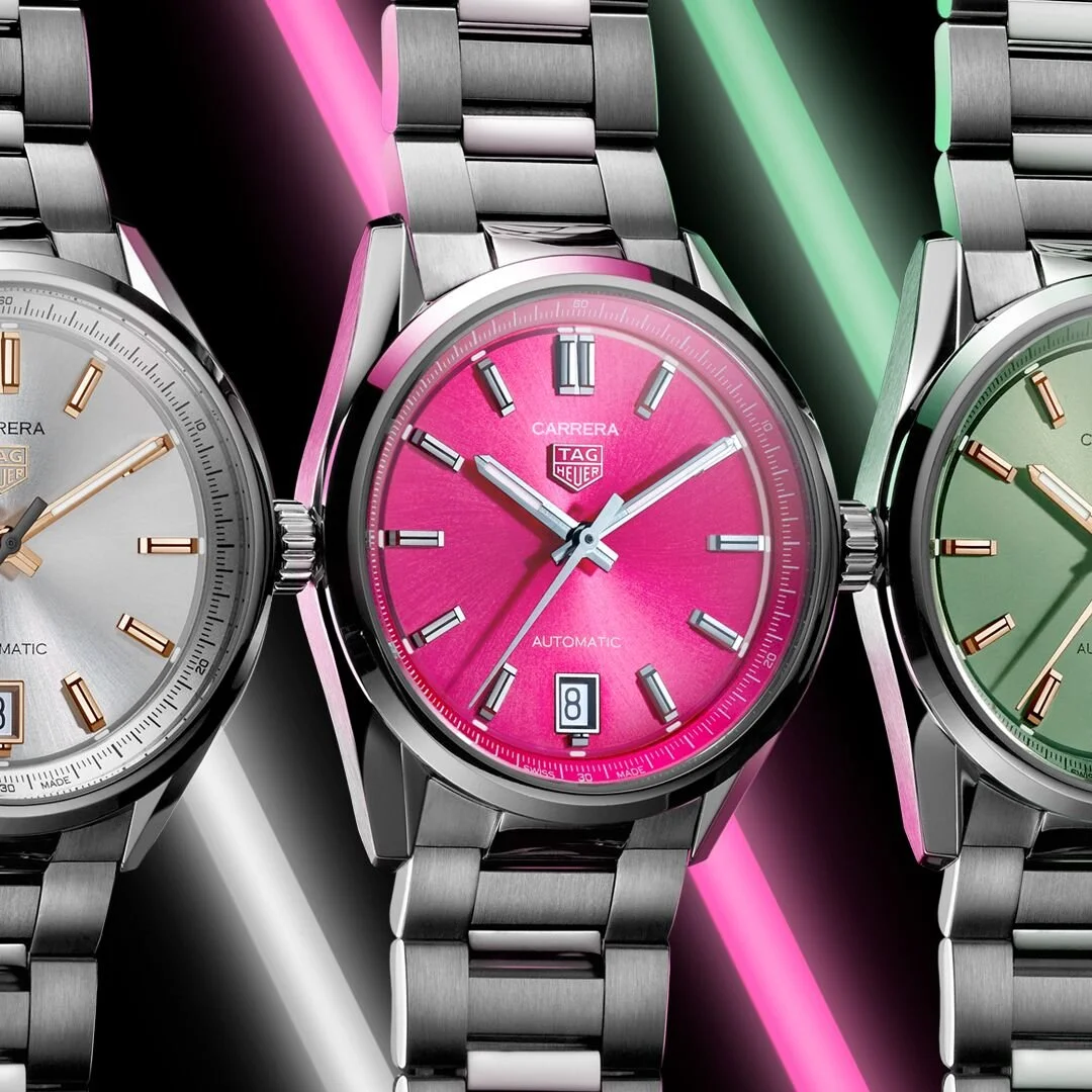 TAG Heuer ピンク文字盤 時計 新品)TAG HEUER タグ・ホイヤー リンク レディ ピンク 11Pダイヤ